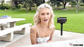 The blonde is worried she won’t be able to accommodate a big surprise