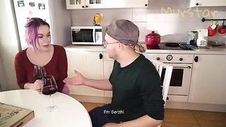 A man thanks his girlfriend with a thick dick on Valentine's Day