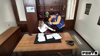 There is no barrier to lust even at the workplace