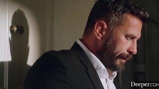 Morgan goes to great lengths to satisfy her boss Manuel in this intense scene from Deeper, a channel known for its passionate and erotic content that often explores themes of domination and sensual intensity