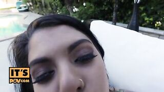 Skinny teen Gina Valentina gets her asshole gapped post-massage