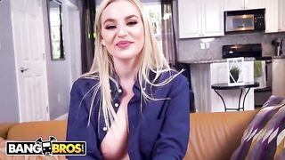 Curvy blonde PAWG Blake Blossom gets fucked by Leo Valentino with huge cock