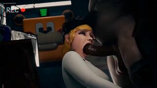 FNAF Security Breach Vanessa got banged in the office of a pizzeria