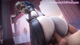 Hot Widowmaker action in 3D adult video