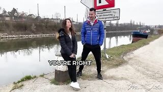 Mini Julia got fucked on a public doggy style