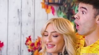 The autumn holiday is marked by a grand fuckfest, as seen in many videos