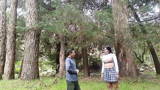 A beautiful girl would agree to sex in the jungle