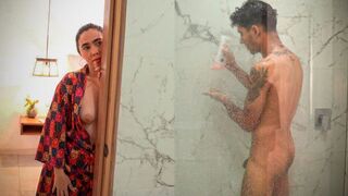 A hot shower encounter with the stepmom, a steamy Colombian fantasy