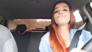 The hot girl agreed to have sex with the Uber driver