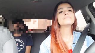 The hot girl agreed to have sex with the Uber driver