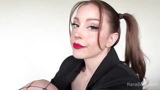 A girl with an amazing body seduces her stepbrother, climbing on him