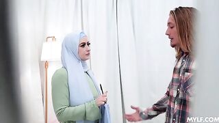 She prays, but her pussy is not so pious when spread