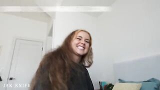 A girl was fucked by her boyfriend’s friend with a huge cock