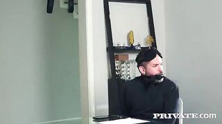 A pretty woman has sex with a man and brings him pleasure