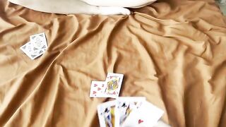 A card game ended badly, so now I have to "clean" her until morning
