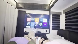 My wife invited a friend home, and I took both girls hard