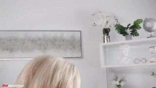 A mature blonde in sexy stockings gets fucked hard