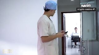 The doctor wrote a seductive prescription for sex in the bathroom