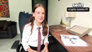 The girl was punished for not doing her homework by mouth