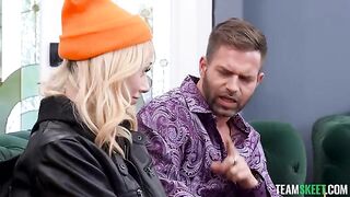 I sat the girl down on my cock, and her moans grew louder than my thoughts