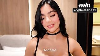 A beautiful woman has sex with her stepbrother in the room