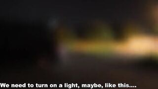 A woman has sex with three guys in the car, an amazing view!