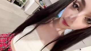 Girl is ready to show her body to a stepdad