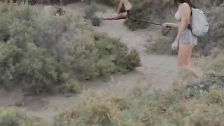 A huge dick measures the tightness of a pussy hole