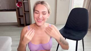 The blonde was not allowed to participate in the card game, so she had sex