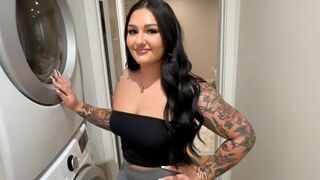 Roxanne Roselle does laundry and has sex with her stepbrother