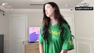 A girl with a tattoo got fucked from behind while her boyfriend watched