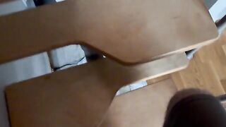 A cute girl relaxes with a vibrating device in her pussy