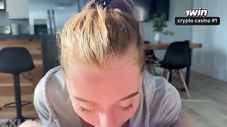 A modest girl strips down to the last thread, driving her partner wild