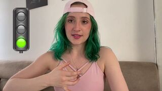 A girl masturbates with her favorite sex toy until she reaches climax