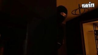 Busty Latina gets robbed and fucked by a stranger