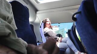 A man exposed himself on the bus and a girl started to please him
