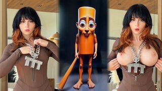 A guy pushed his cock in the ass of a sexy cosplay girl