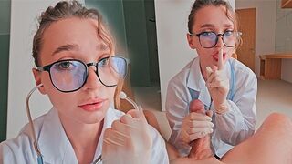 The nurse is too sexy, it's hard to focus on her professionalism
