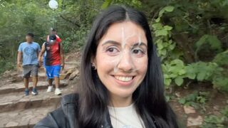I forced my cum on the guy in the park