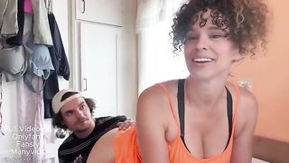 A hot MILF is doing laundry when a surprise visitor shows up