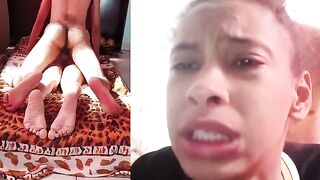 The ring tightens, and the cock bursts through the ass hole