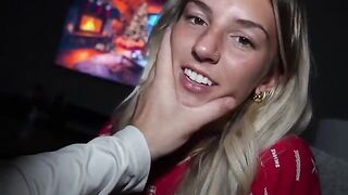 Amateur stepbrother caught the cum of his 18-year-old stepsister