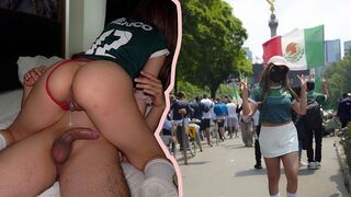 The sperm is leaking out, and she's waiting for a supplement