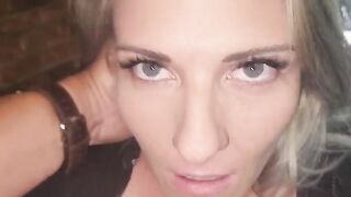The blonde beauty bounces on the cock as if racing for a passionate prize