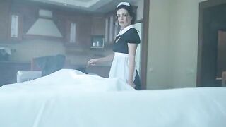Hotel maid turned into a ghost for Halloween 2021