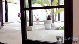 Sex in the hotel with a stunning woman at luxury resort