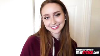 Petite Laney Grey takes a big monster cock in a steamy scene