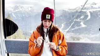 A risk is worth taking for beauty in the mountainside cable car