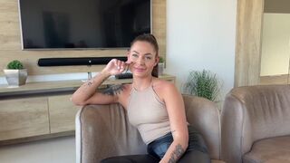 A petite girl came to porn casting and got fucked by two guys hard