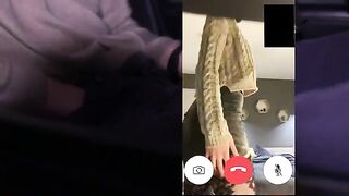 A man received a video call from his cheating wife, who was with another man